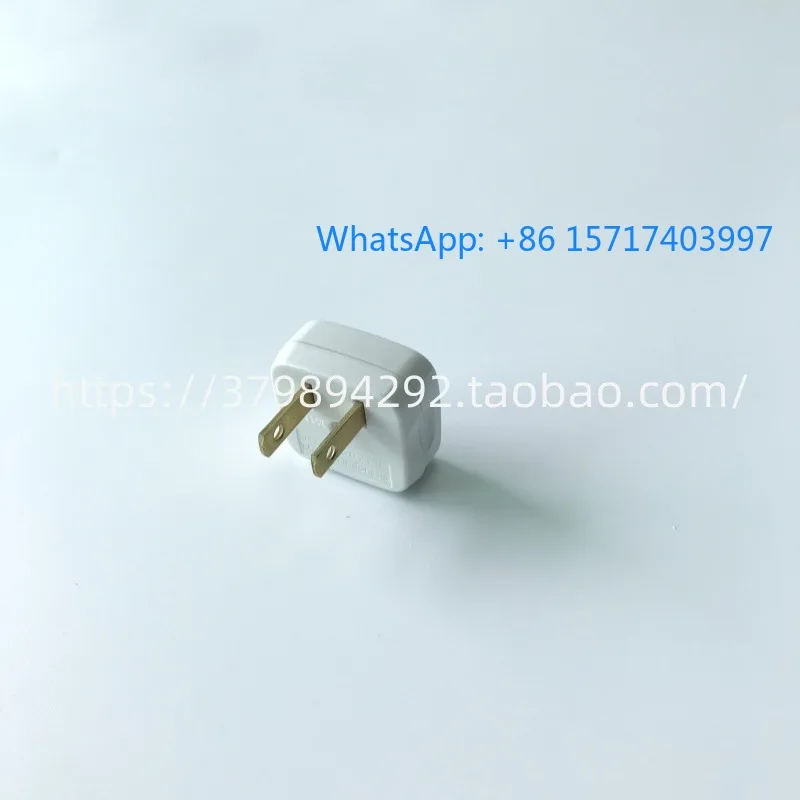 

2PCS Parallel plug WH4019W is suitable for two flat angle plugs 15A 125V according to the national standard