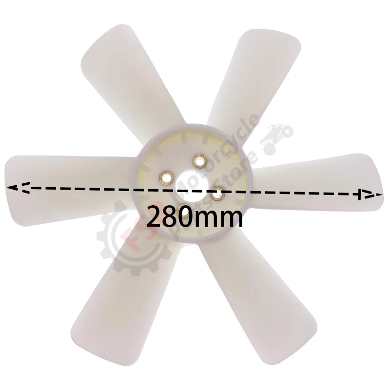 Lâmina do ventilador de refrigeração do radiador atv 276q-19200 276q19200 para joyner comando c2 c4 joyner 650 650cc peças de motor quad