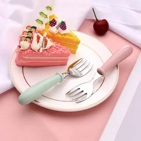 शिशु आहार टेबलवेयर सेट बच्चों के बर्तन स्टेनलेस स्टील टॉडलर डिनरवेयर कटलरी कार्टून शिशु आहार खिलाने वाला चम्मच कांटा 8 best sales डिनरवेयर सेट - №6