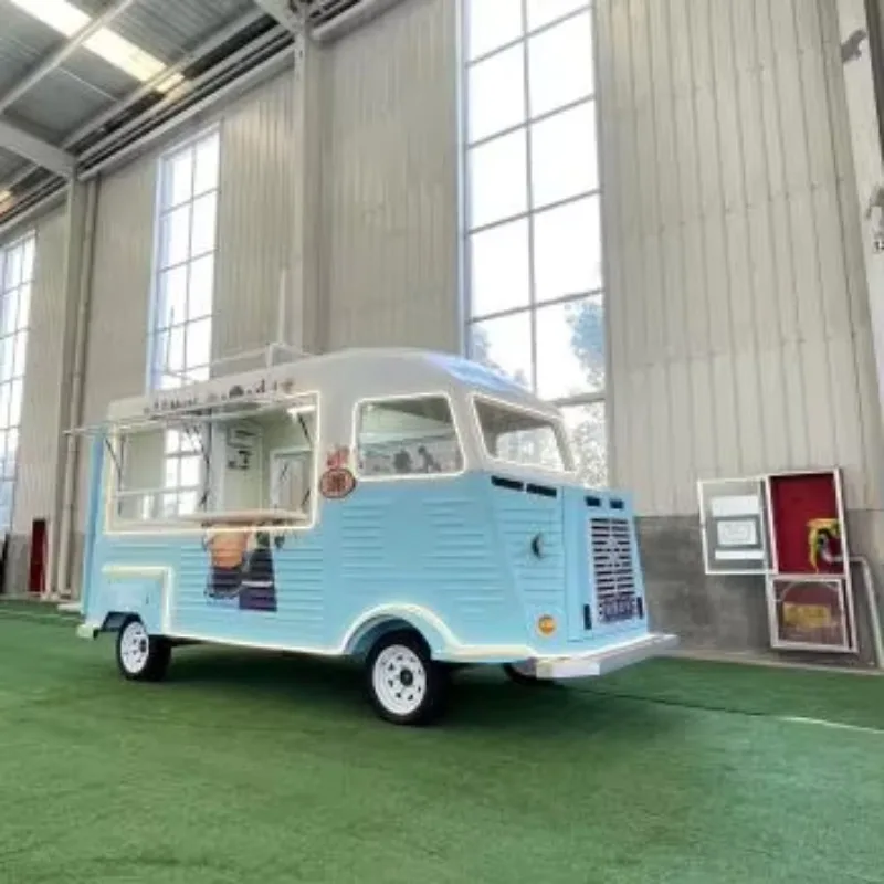 Functional Mobile Food Cart Small Food Truck Mobile Restaurant Mobile Coffee Trailer
