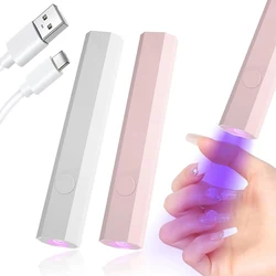 LINMANDA Mini UV Nail Lamp for Gel Nails Handheld UV Light for Nails LED Nail Lamp 3W Nail Dryer for Curing Gel Polish Nail