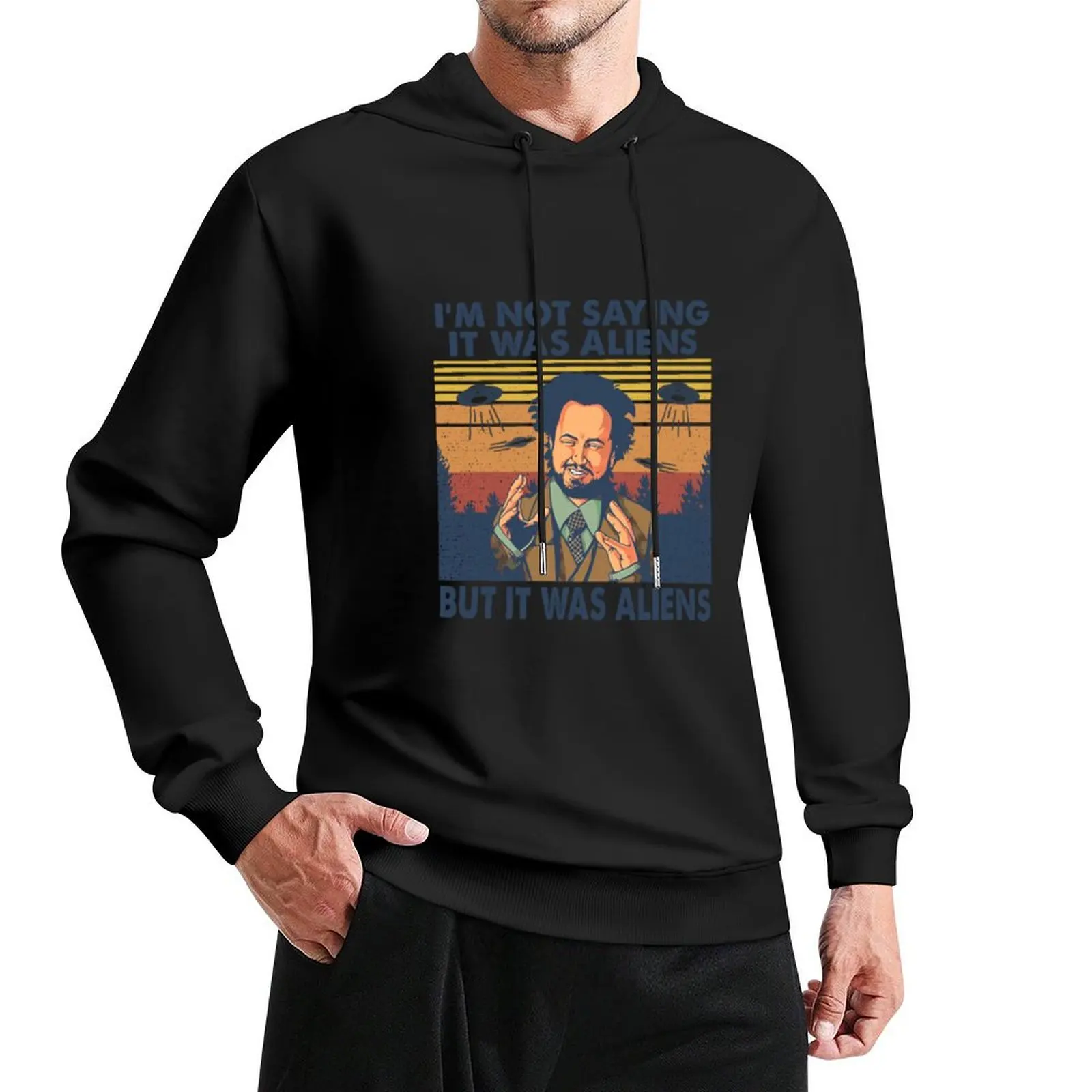 

Giorgio Tsoukalos Aliens It Was Aliens Pullover Hoodie men wear winter clothes men's winter sweater hoodie graphic