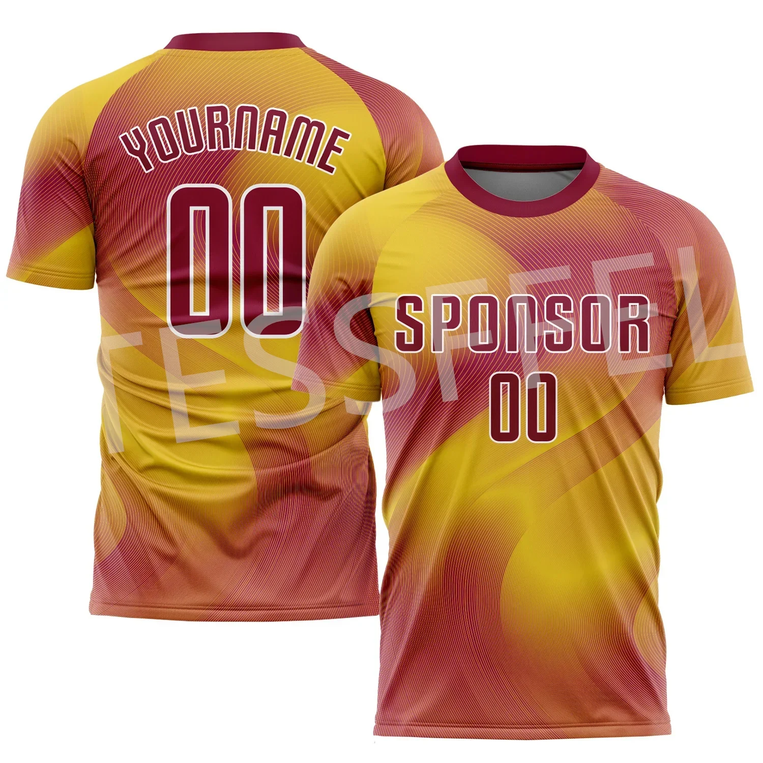 Custom Name Football Team Suits Soccer Sports Jersey Retro 3DPrint Summer Casual Harajuku T-Shirts Streetwear Short Sleeves XA10