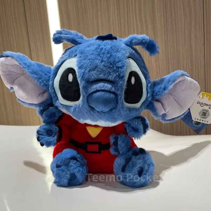 25cm Lilo & Stitch Disney New Style Original Combat Position Stitch Plush Toy Stuffed Doll Cute Children Birthday Christmas Gift