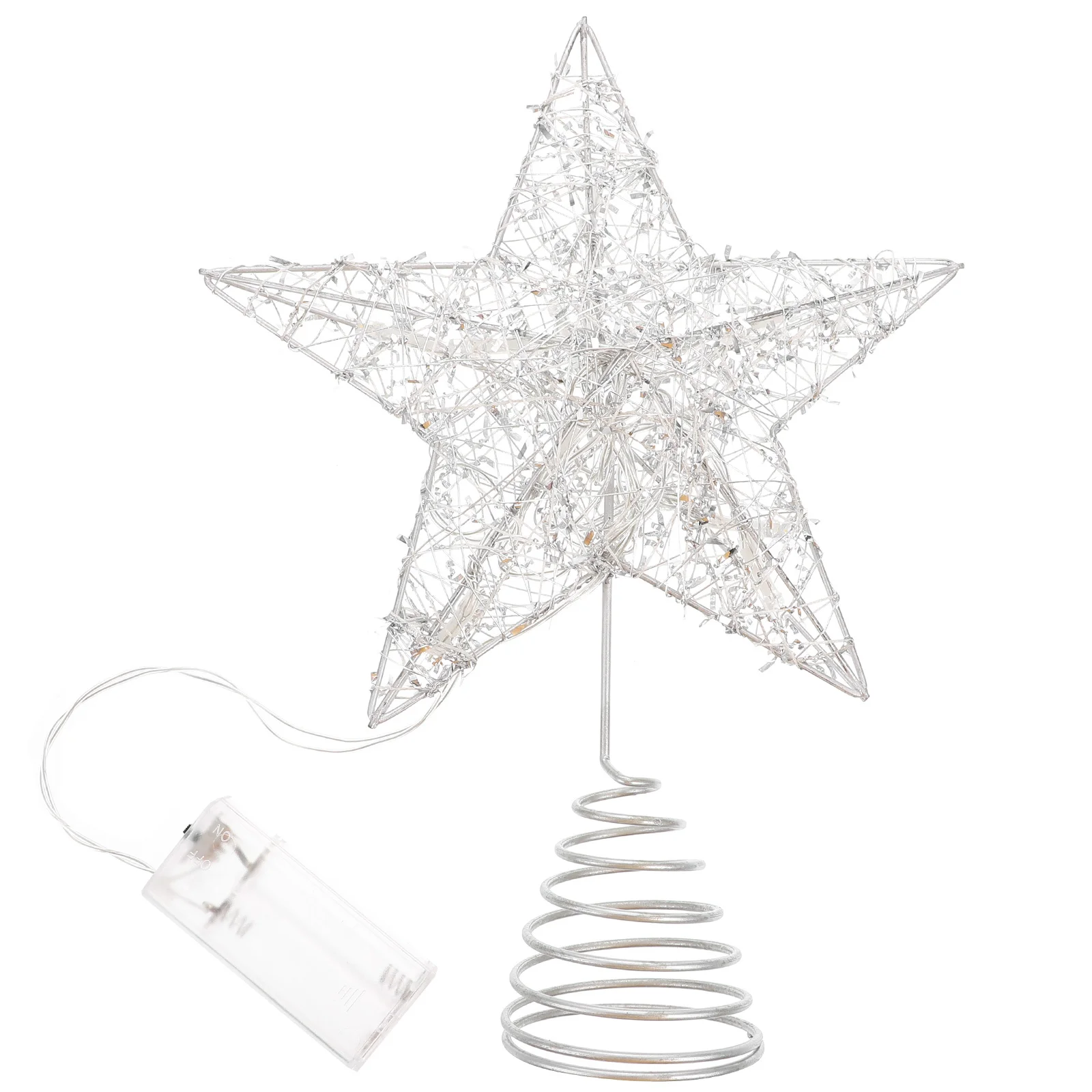

1Pcs Xmas Tree Topper Light Creative Christmas Tree Decor Exquisite Shape Easy Installation Bright Colors Festive Home