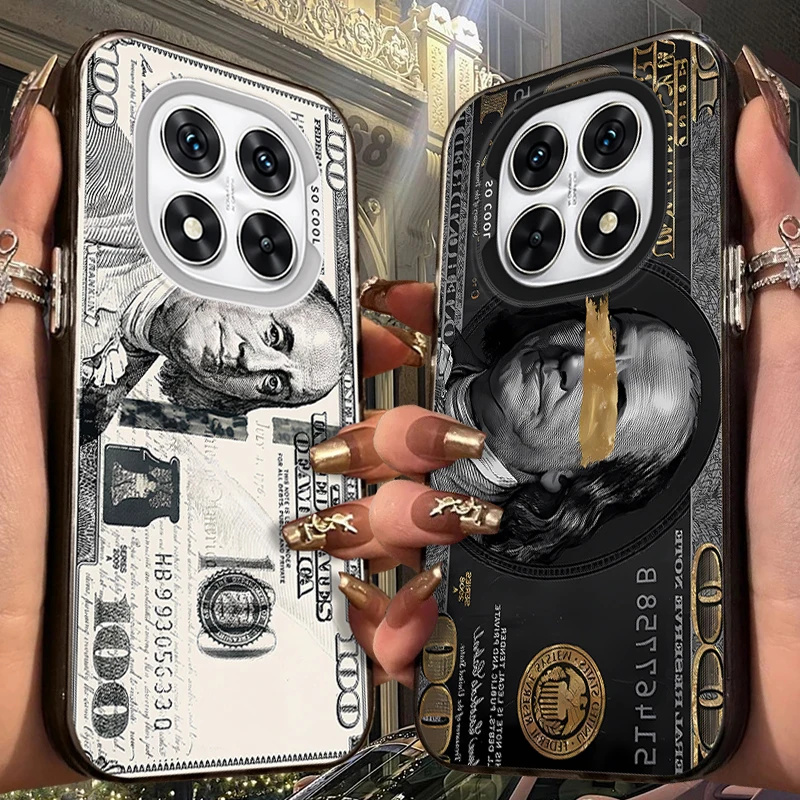 

Dollar Case for Xiaomi Redmi Note 14 13 12 10 Pro Plus 11S 14C 13C 12C 9C 11S K70 K60 A2 A1 Turbo 4 Acrylic Silicone Hard Cover