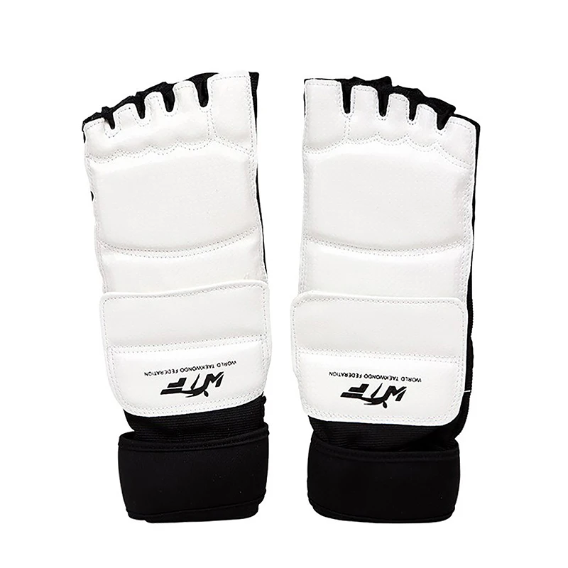 Taekwondo  Leather Foot Gloves Sparring Karate Ankle Protector Guard Gear Boxing Martial Arts Foot Guard Sock Adult Kid