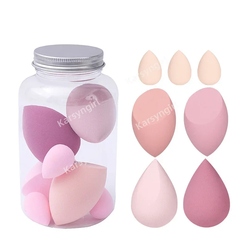 7Pcs Makeup Sponge Cosmetic Puff Foundation Sponges Blender Beauty Egg Powder Puffs Make Up Accessories Women Makeup Tools