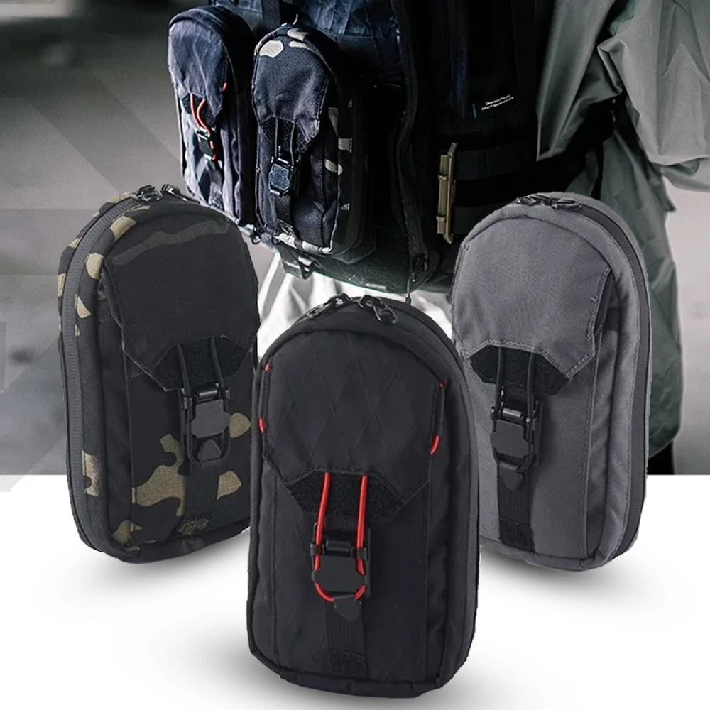 

Tactical Mobile Phone Bag Mobile Phone Accessory Package Magnetic Buckle Mobile Phone Mount Secondary Pouch for Hunting Shooting