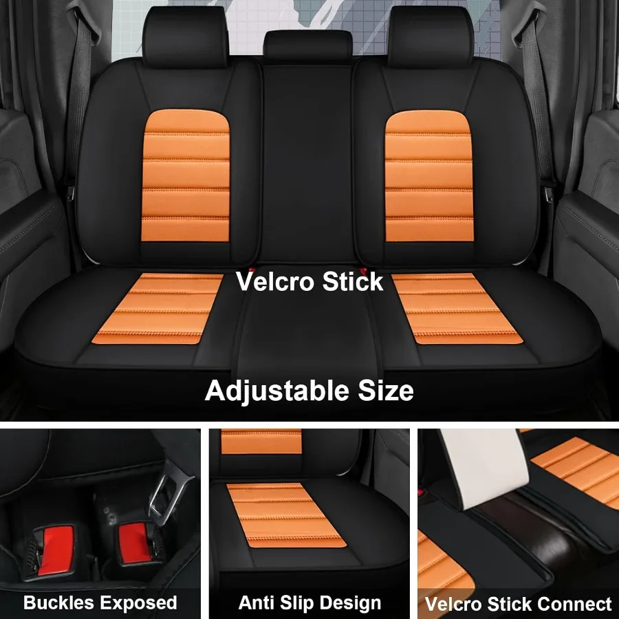 Full Set for Ford F350 F350 2020 Seat Covers Premium Leather Waterproof StainResistant with Storage Pockets 5 Pieces Seat Prote