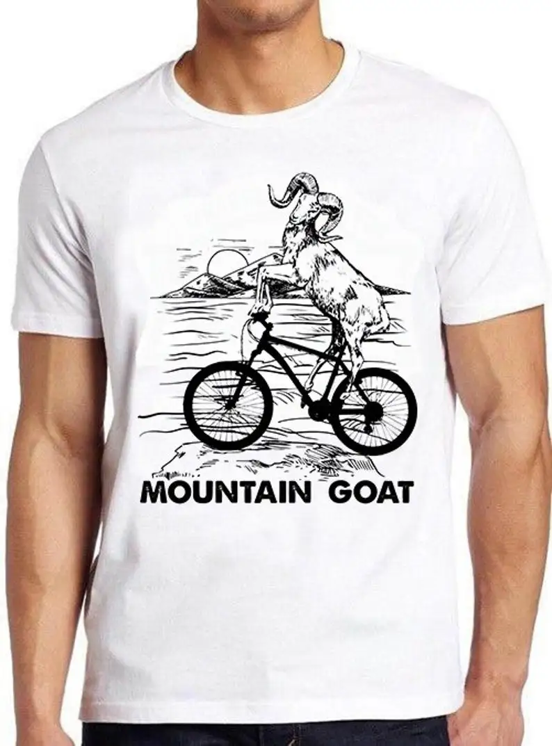 

Mountain Bike Mountain Goat Riding Biking Funny Meme Cool Gift Tee T Shirt 784