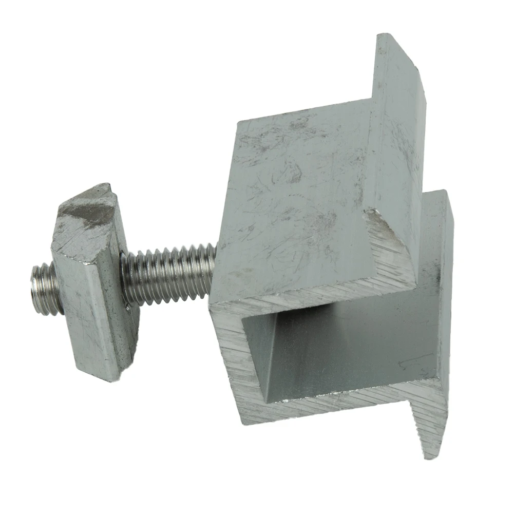 마운팅 브래킷 태양광 패널 RV 실버 태양광 브래킷 부품 하우스 밀 마감 태양광 알루미늄 합금 아노다이징