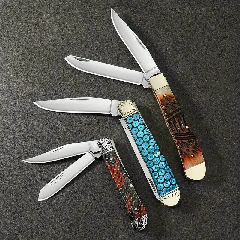 COBIE-Outdoor Specialized Knife, Folding Design One Piece Double Blade, Adventure Knife, Fishing Knife