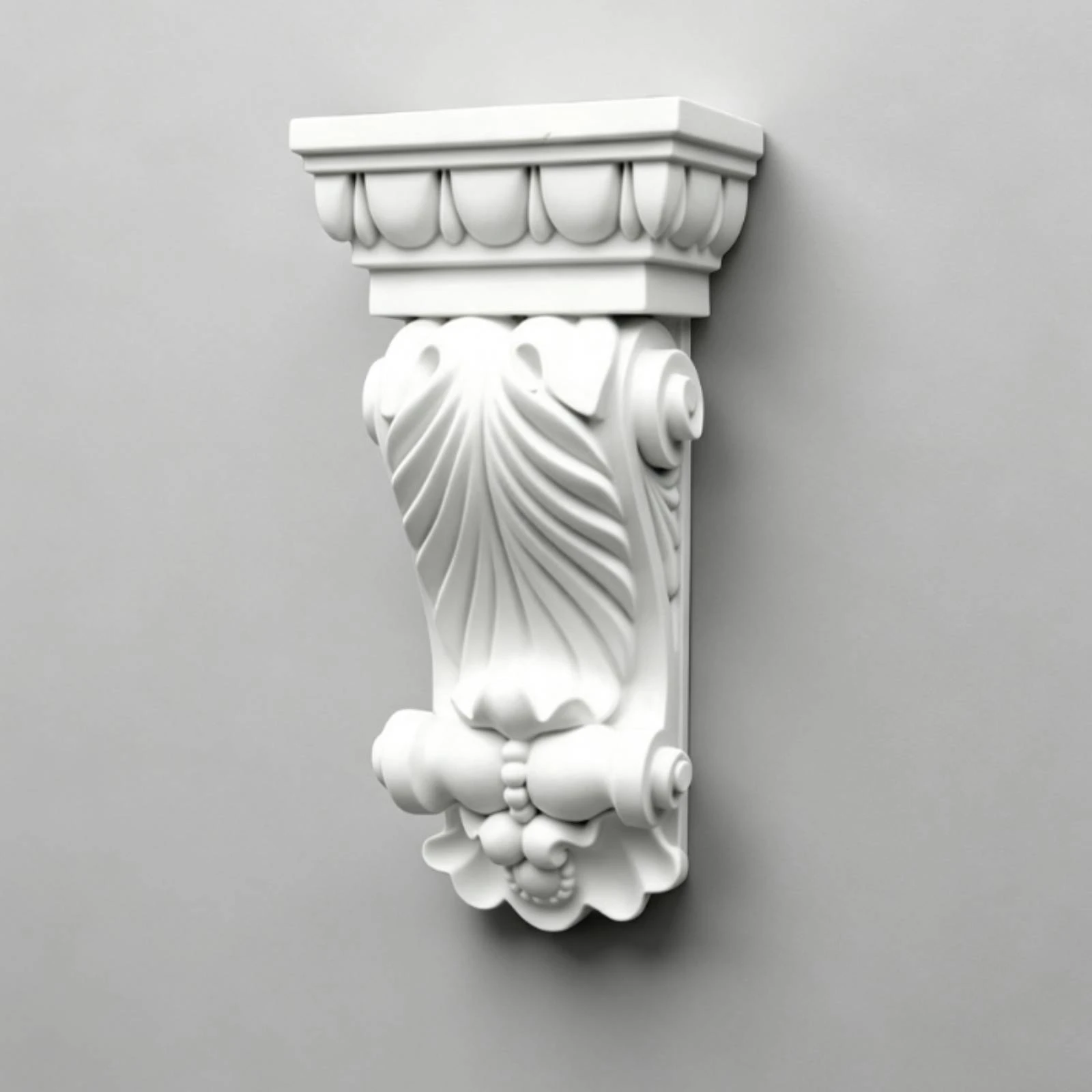 Decorative Corbel Classical Corbel with Floral Motif Decorative Trim Bracket Molded Support Sturdy for Decorators, Doorways