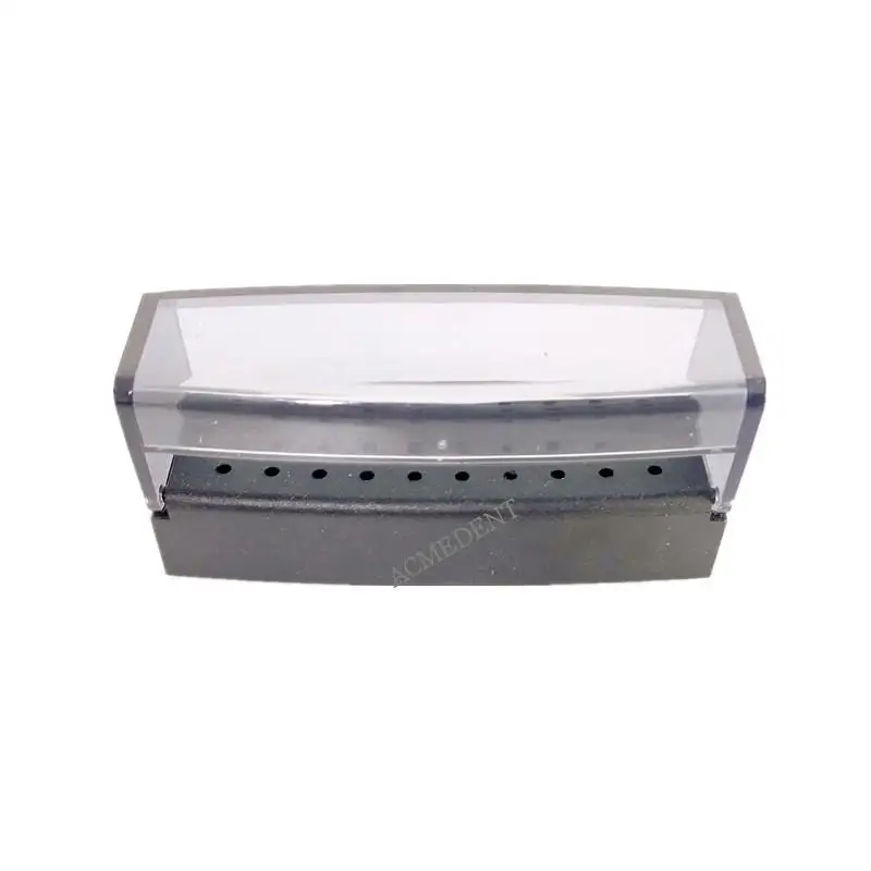 

1pieces 18 Holes Dental Diamond Burs Disinfection Holder Block Buffing Drill Bur Box Sand/Grind Head Drill Plastic Case