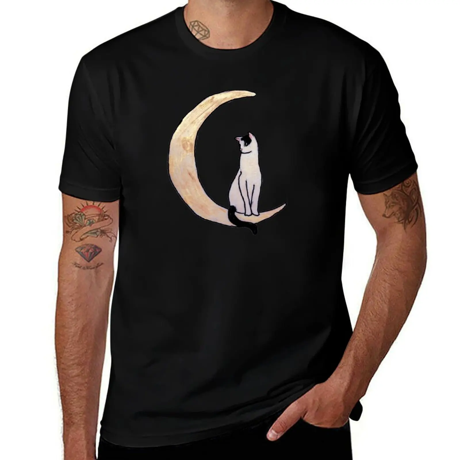 my friend's cat barb is a moon spirit T-Shirt Lightweight Running Sports T-Shirt