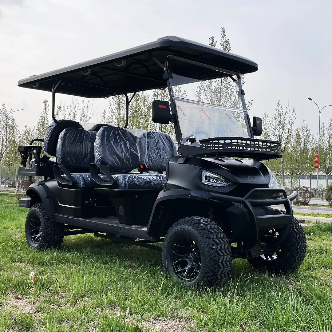 

2025 new Electric 4+2 Golf Cart for Sale High Quality White Wall Golf Cart Tires Street Legal Golf Cart Hunting for Selling