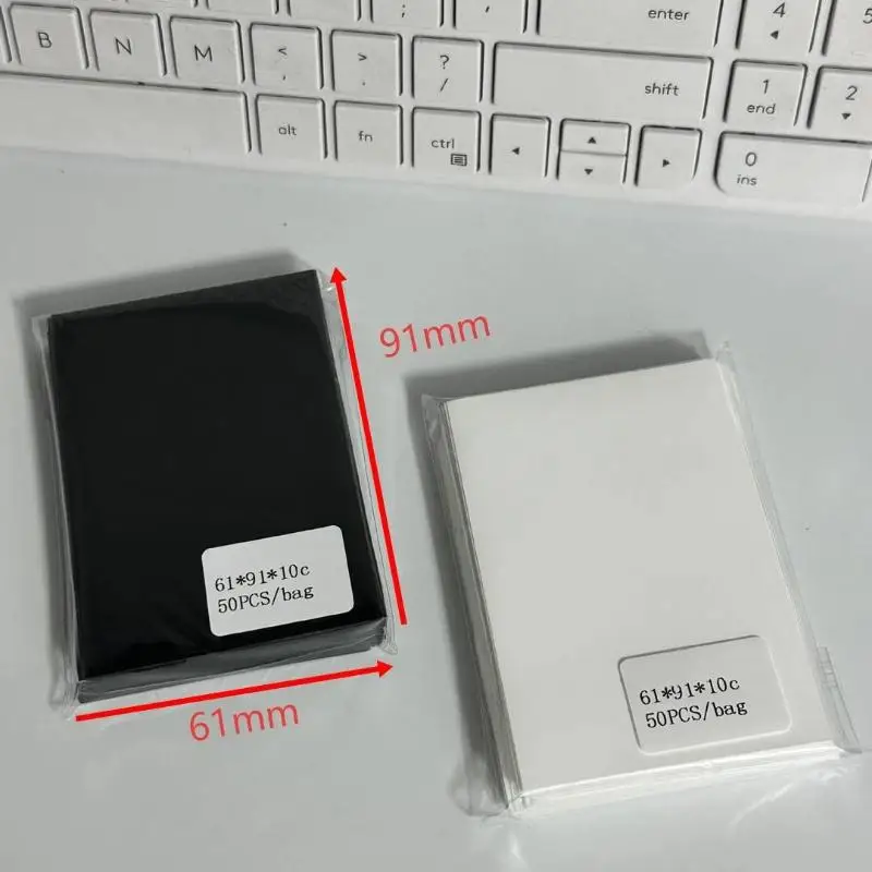 50Pcs Kpop Blank Card Sleeves PVC Photocard Sleeves Card Protector Cover Album Card Storage For Idol Collection Fans