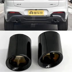 Car Exhaust Tip For BMW X3 G01 X4 G02 Exhaust Tips Muffler Stainless Steel Exhaust Pipe 2019 2020 2021 2022 Nozzle