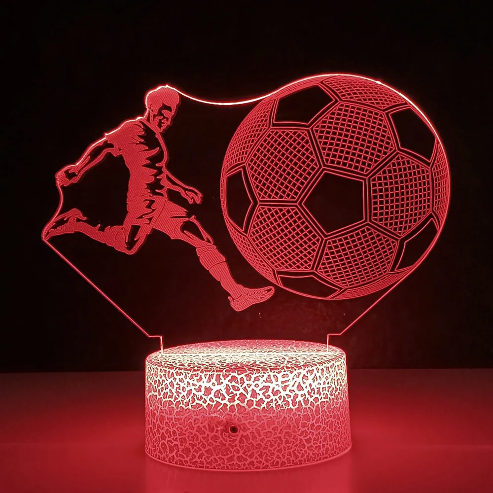 Anime Captain Tsubasa Figure Led Colorful Night Light for Home Room Birthday Holiday Decor Something about Football Gift 3d Lamp