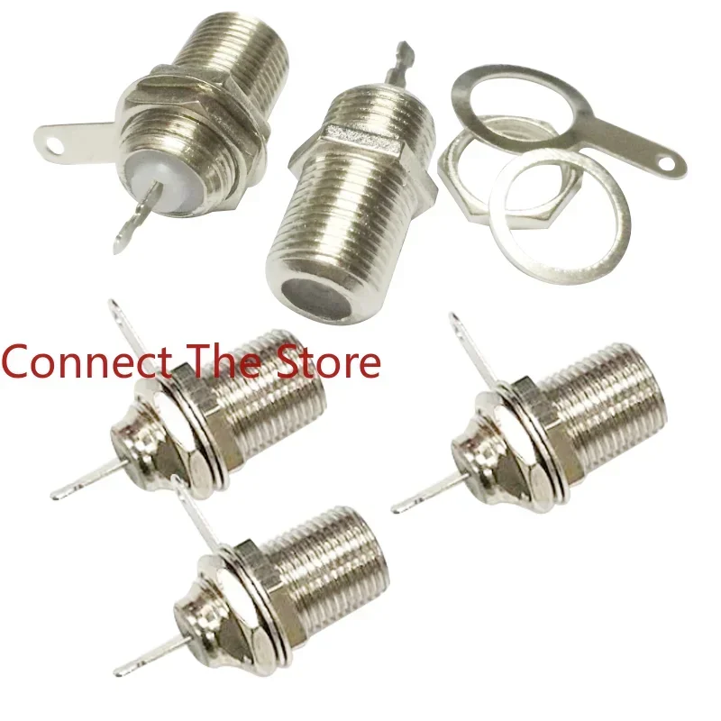 

10PCS Supply Zinc Alloy F emale Head band Nut Gasket R Coaxial Connector
