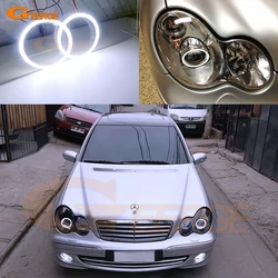 For Mercedes Benz C CLASS W203 C230 C320 C350 C55 C32 2001 - 2005 2006 2007 Day Light Ultra Bright COB Led Angel Eyes Halo Rings