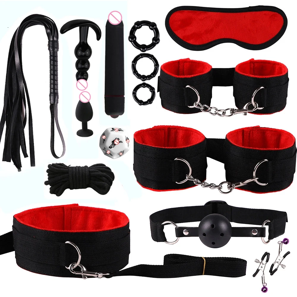  toys for women BDSM ual couples kit   Toys shop  accessories handcuffs for session Anal plug  game