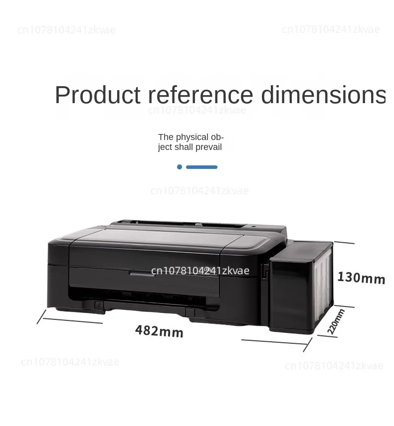 Brand New A4 4 Color Dye Ink Sublimation Printer L130/L310/L360/L380 Desktop Transfer Inkjet for Epson, with Four Bottles of Ink