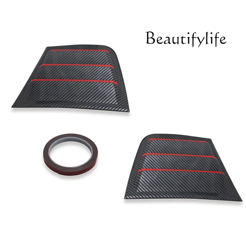 

Applicable 2011-2021 rear window shutters trim black and red