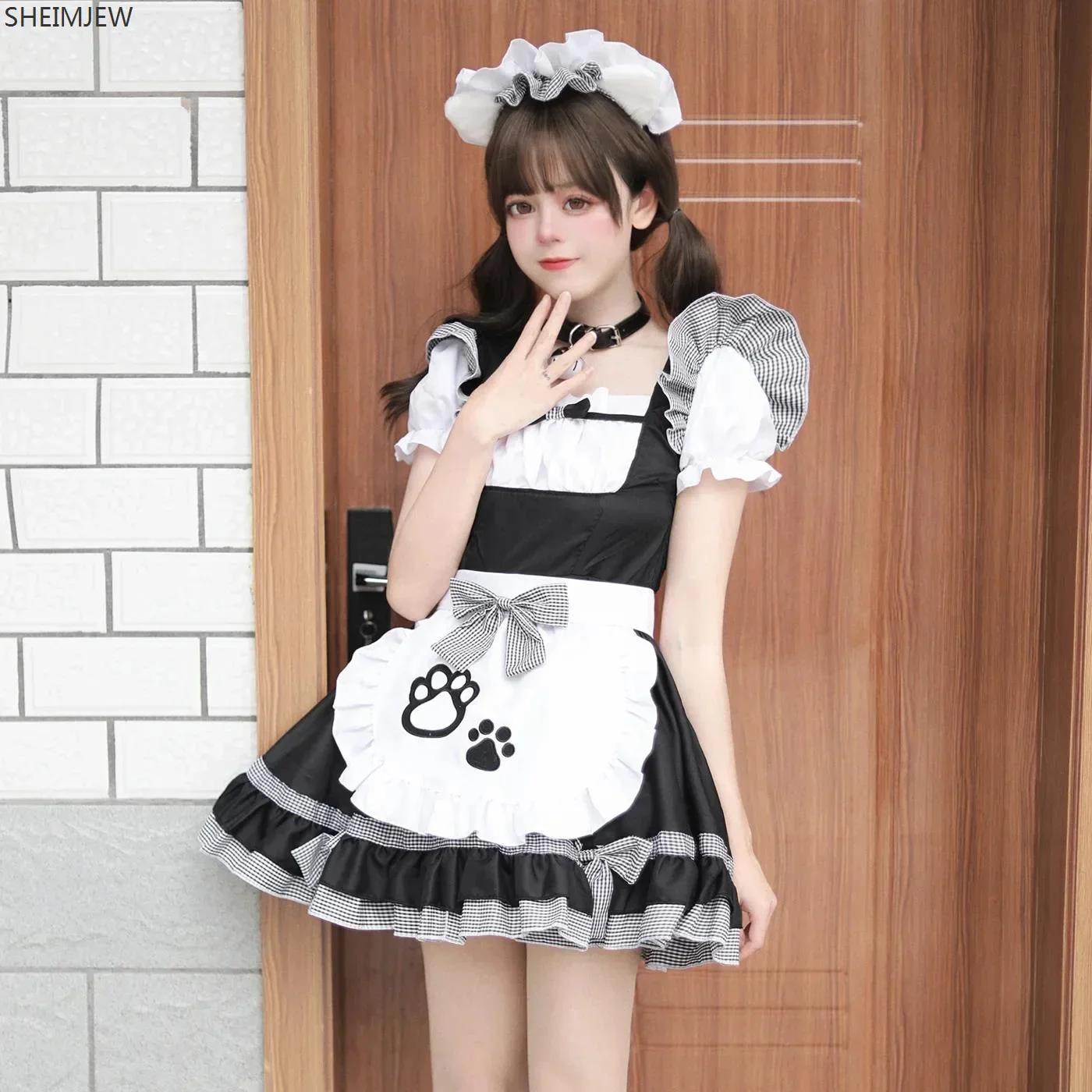 New Spring And Summer Girl Soft Girl Cat Cute Maid Outfit Cat Girl Maid Lolita Dress Classic Maid Lolita Apapanese Costume