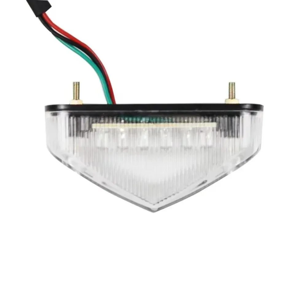 Motorcycle 12V Universal LED Tail Light License Plate Light Warning Light For Yamaha Honda Harley Cafe Racer Modified