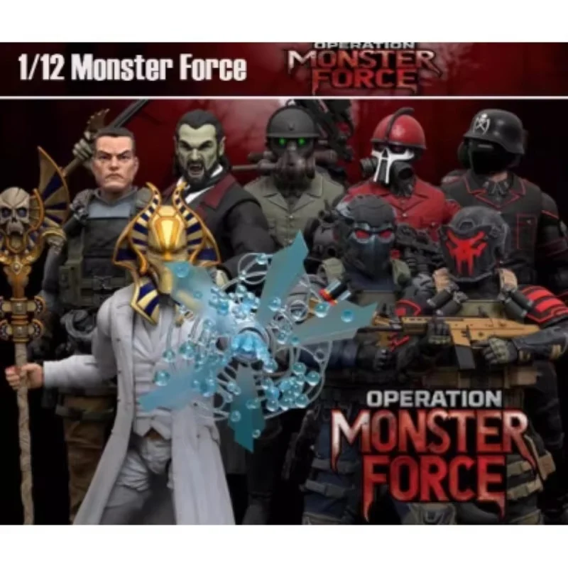 1/12 Fresh Monkey Fiction Declan Van Helsing Forgotten King Action Figure Operation: Monster Force Bbts Exclusive Model Toys