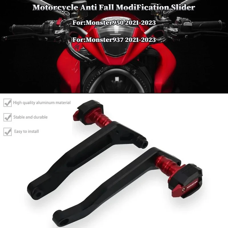 

Motorcycle Falling Protection Frame Slider Fairing Guard Anti Crash Pad Protector For DUCATI Monster950 MONSTER937 2021-2023