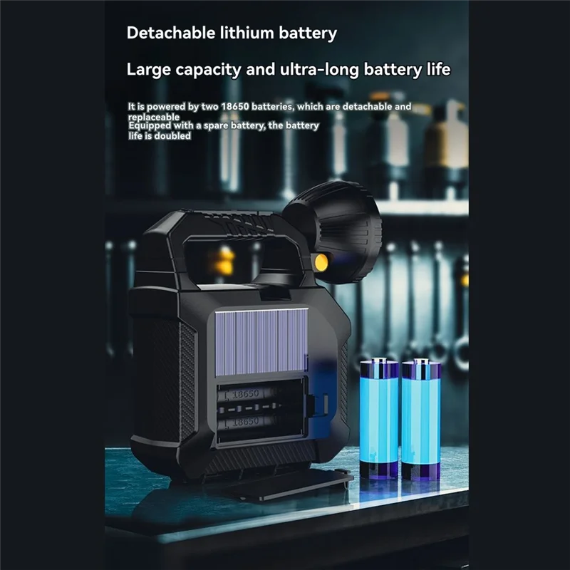 RMWIN-ไฟฉายพลังงานแสงอาทิตย์แบบพกพากลางแจ้งอเนกประสงค์ USB ชาร์จเครื่องมือฮาร์ดแวร์ในตัวชุดสกรูไฟฉาย