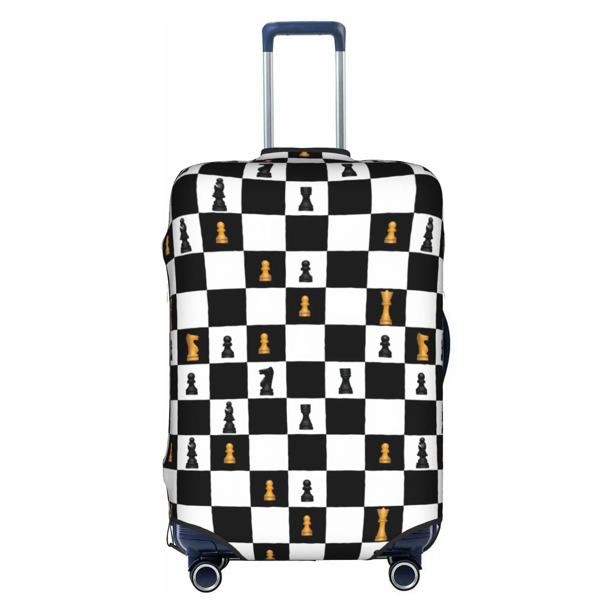 Power Play Chess Game  Luggage Cover Cute Chess Lover Piece  Suitcase Protector Covers Suit For 18-32 inch