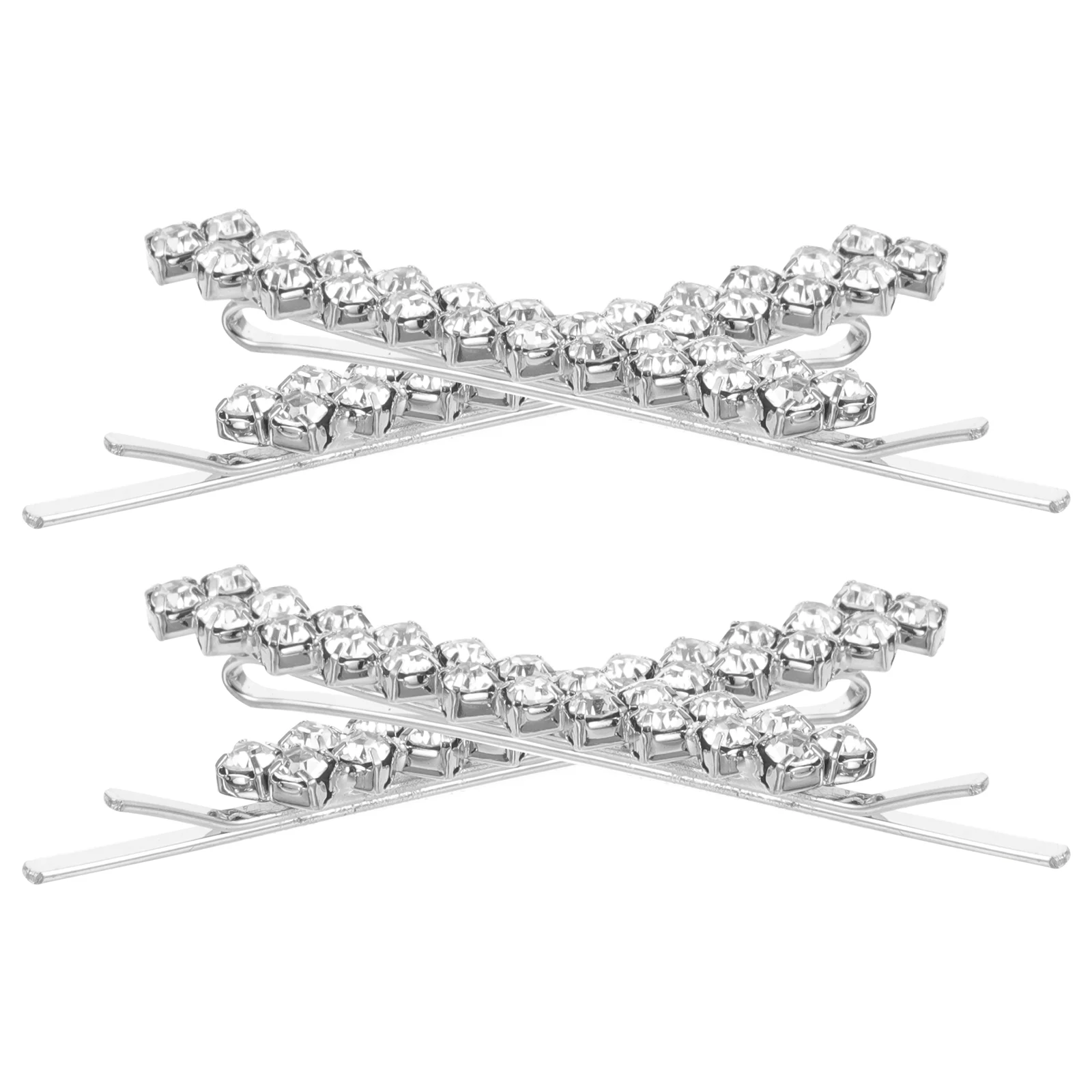 

Wedding Decorations Crystal Hairpin Clip Pearl Stylish Bobby Hairpins Silver Rhinestone Woman Miss