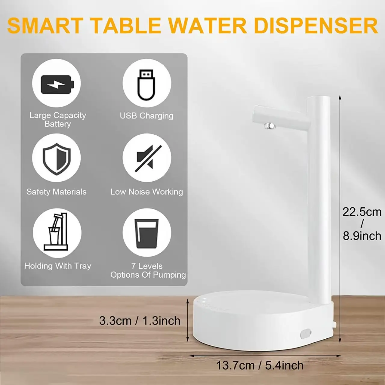 Popular smart desktop electric water pump free water supply and free water outlet quantitative adjustment outdoor home portable