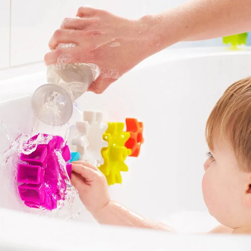 Baby Bath Toys Spinning Water Gear Toy Sensory Baby Toys for Bathtub Suction Up Toys for Boys and Girls Ages 12 Months and Up