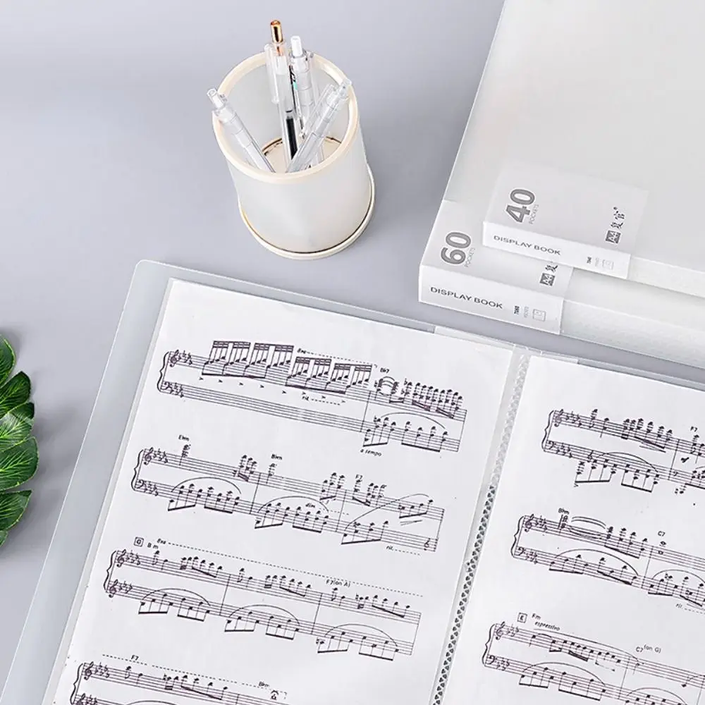 Large Capacity A4 File Folder Transparent Dustproof Paper Organizer Waterproof 20/30/40/60/80/100 Sheets Document Container