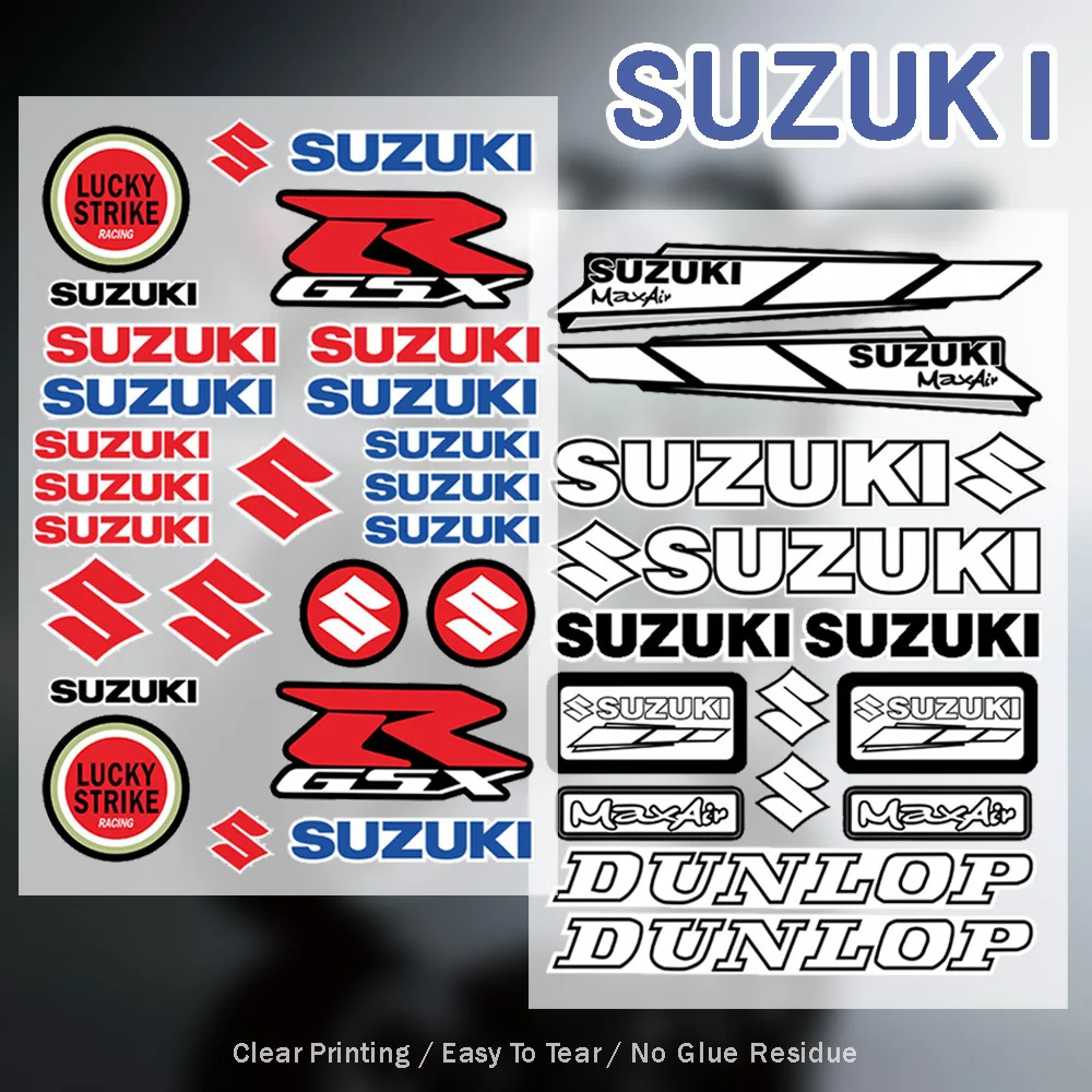 New Motorcycle Stickers Suzuki Reflective Stickers UY/UU/USR 125/DL/GW/GSX250R Fuel Tank Modification Helmet Trunk Decals