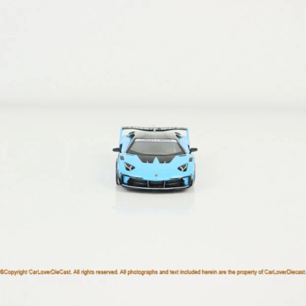 Mini veículo desportivo liga GT EVO, carro modelo 1:64, azul bebê, #494