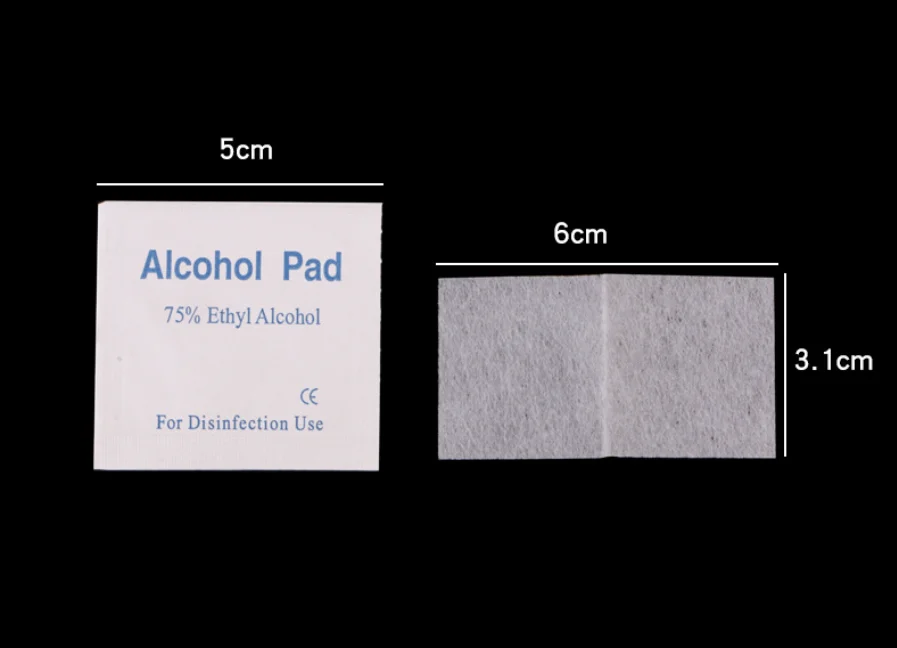 75% Ethyl Alcohol Disinfection Pads Independent Single Pack Disposable Skin Surface Sanitizing Wipes For Phone Glasses Cleaning
