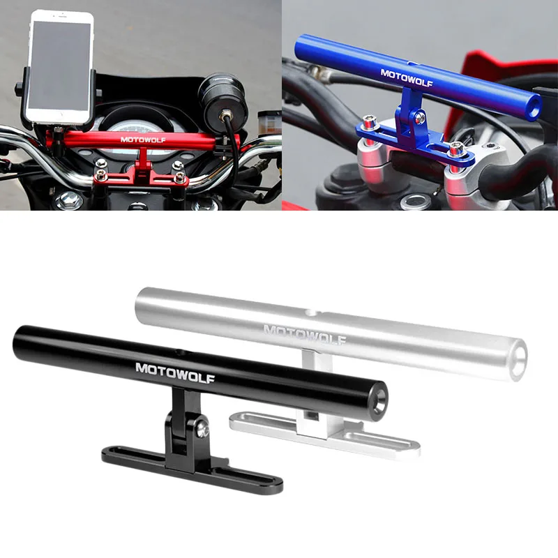 Motorcycle Multifunctional Cross Bar Adjustable Handlebar Balance Lever Phone Holder For Honda NC750X For SUZUKI DL650 DL1000