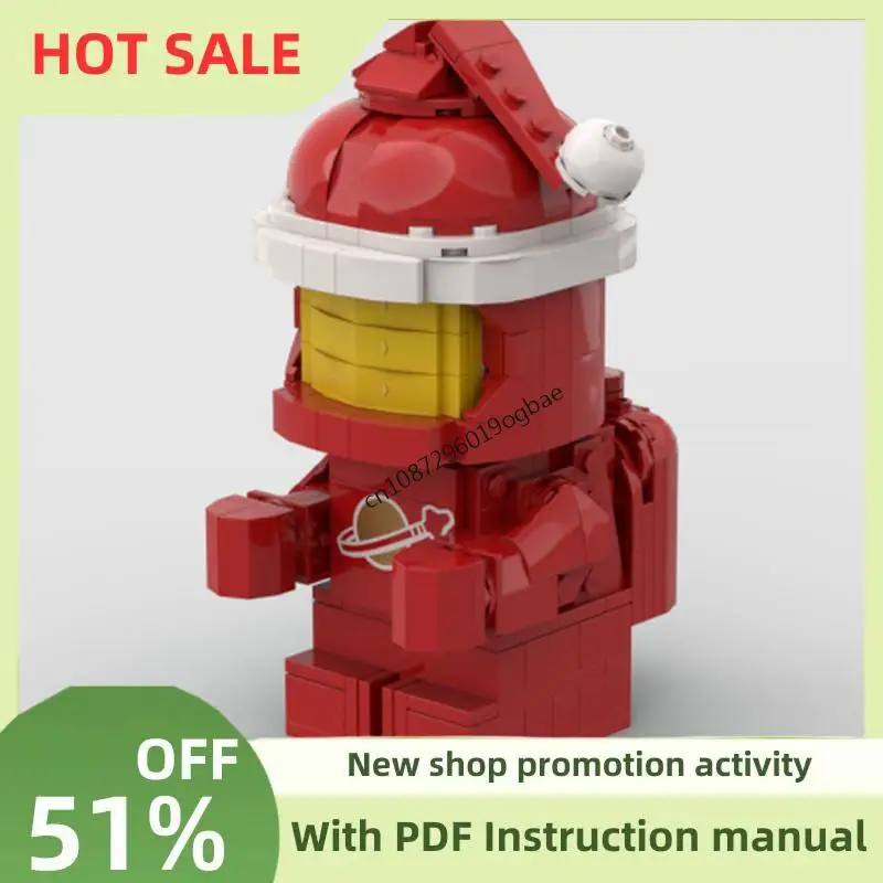 

Новинка, 311 шт., популярный космический персонаж Moc, детский космонавт, шляпа Санта-Клауса, фигурки, модельные блоки, креативные идеи «сделай сам», детские игрушки, рождественские подарки