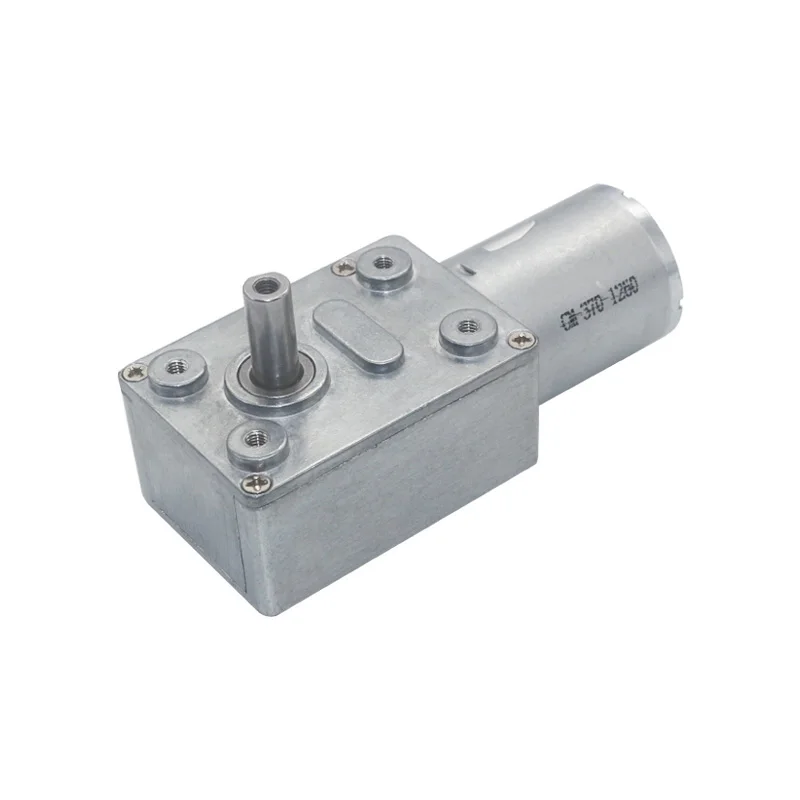 12V 0.6rpm Worm Gear Motor DC High Torque Self Lock for Automation Equipment JGY370 Worm Gearmotor Reduction Gear Motor 12V