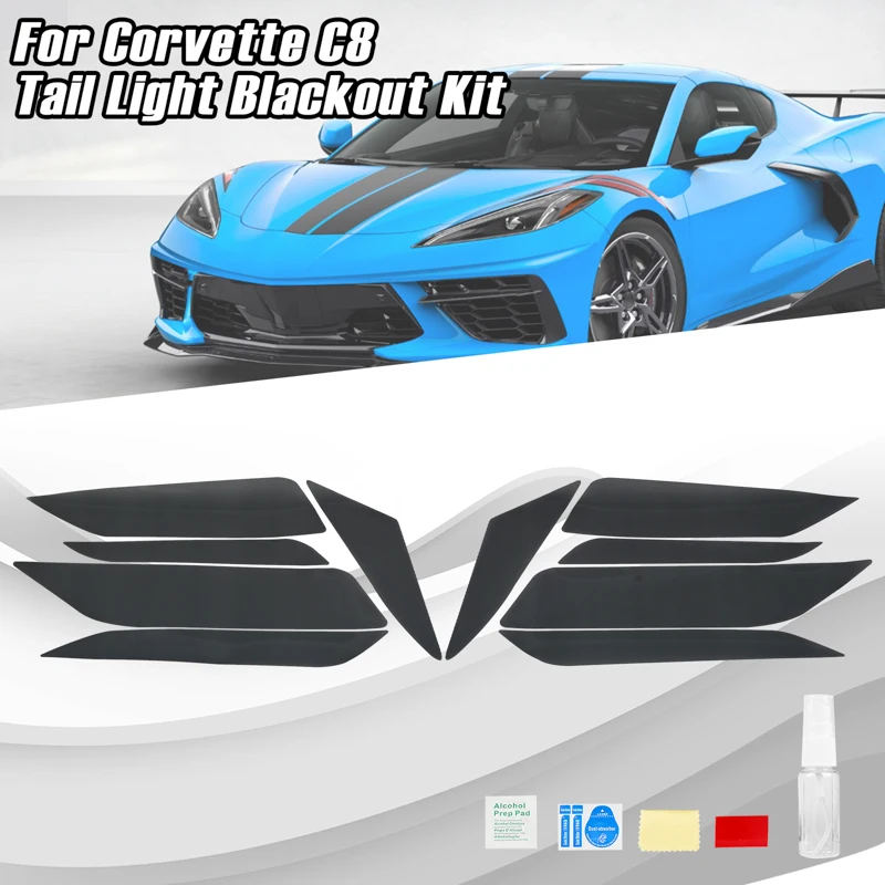 

Car Lighting Stickers For Corvette C8 Tail Light Blackout Kit Smoked Vinyl Overlay Covers Auto Lamp Decals Exterior Parts HOT