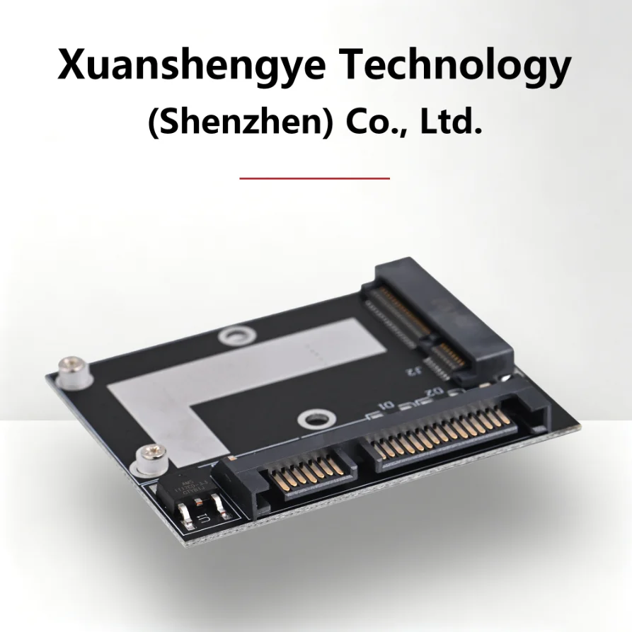 MSATA to SATA Adapter Card, Convert 5cm Mini PCI-E MSATA SSD to Half-Height 2.5-inch SATA3 Interface