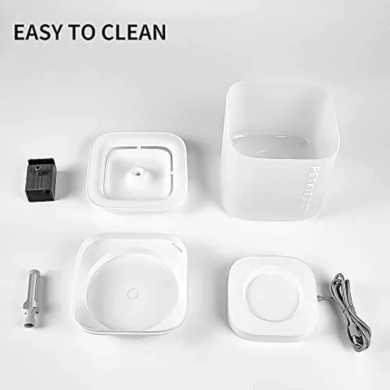 PETKIT  63oz/1.85L Pet Water Fountain for Cats and Small Dogs Super Quiet Hygienic Auto Power-Off Cat Water Dispenser