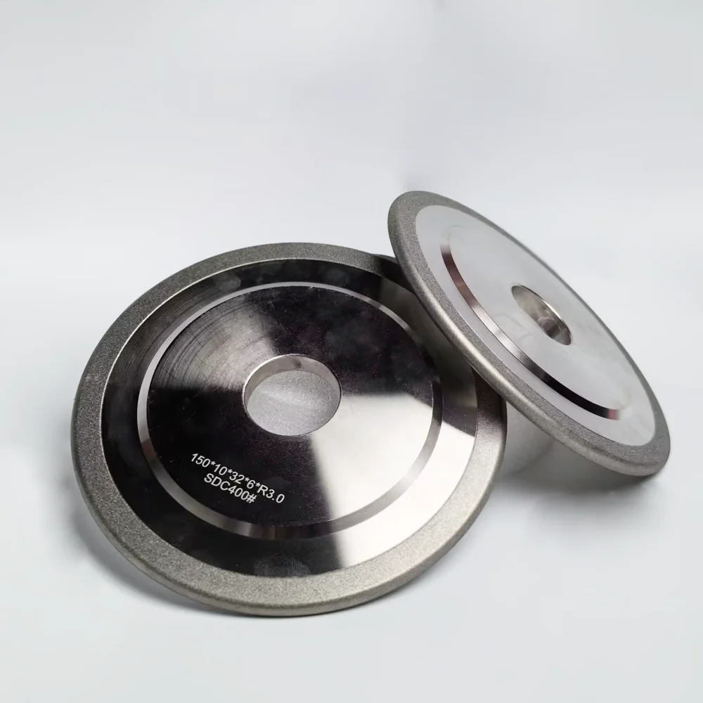 Diamond Grinding Wheel Arc Semi-circular Alloy Screw Slotting Tools 100mm 125mm 150mm Arbor 20mm 32mm SDC200 SDC400