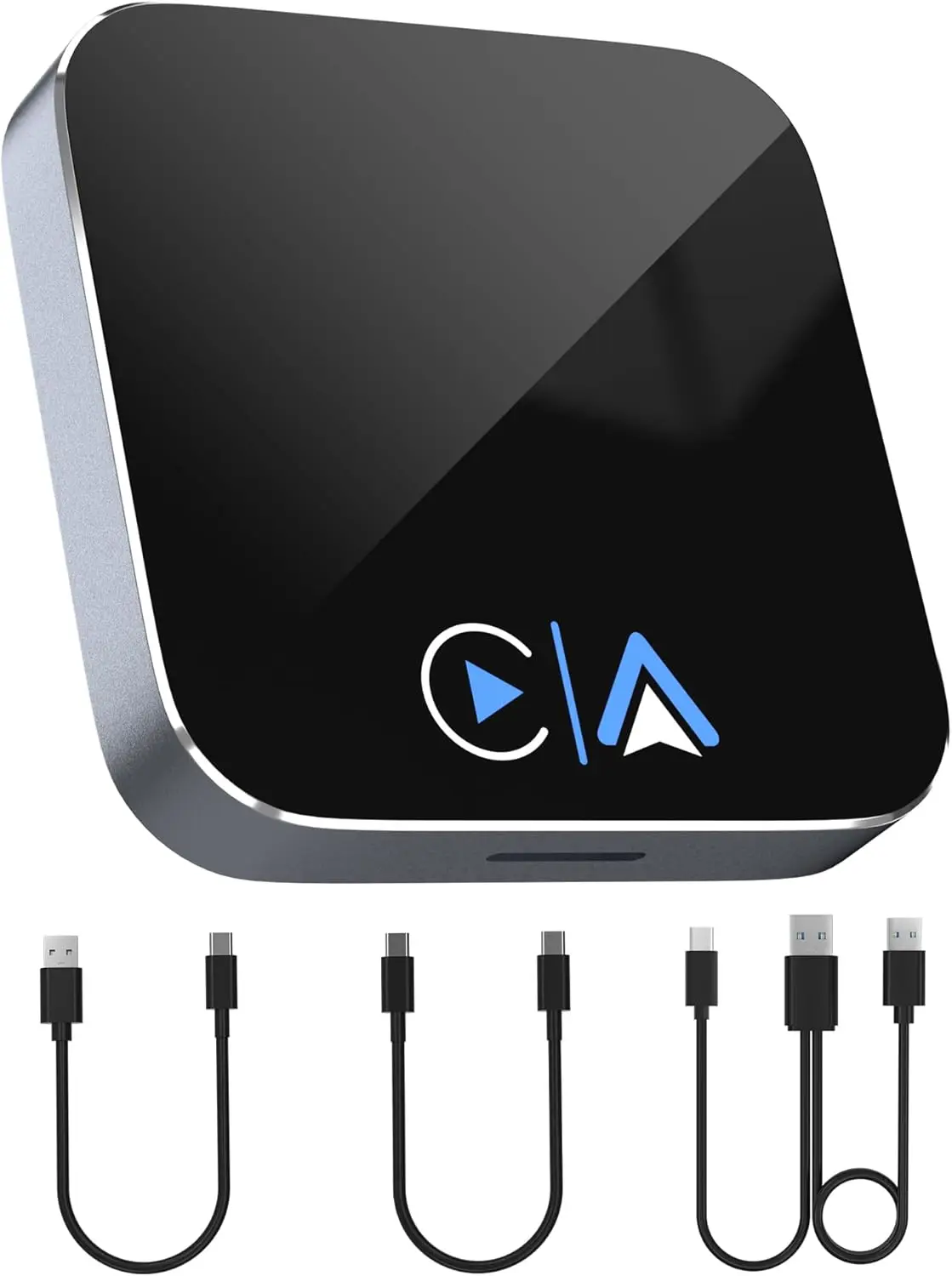 

Wireless CarPlay & Android Auto Adapter for iOS 10+/Android 10+, Streams Netflix/YouTube/TikTok, TF Card Support
